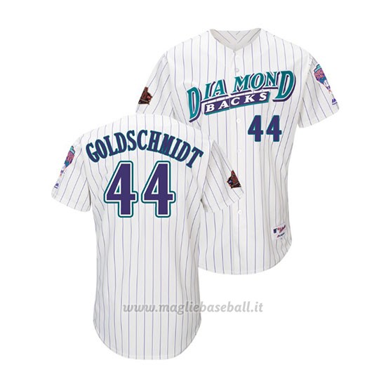 Maglia Baseball Uomo Arizona Diamondbacks Paul Orschmidt Throwback 1998 Bianco